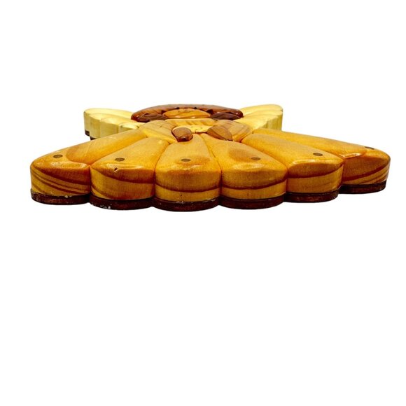 James Knight Handcrafted Wooden Angel Wall Art 2010 Decor Art Brown Tan - Picture 12 of 12